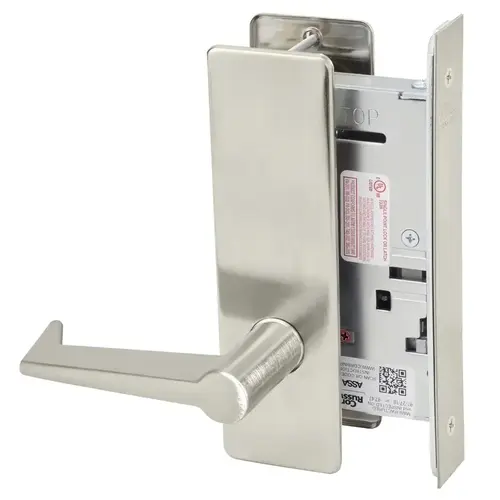 Mortise Lock Satin Nickel Plated Clear Coated