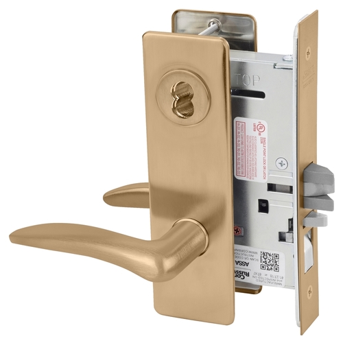 Mortise Lock Satin Bronze Clear Coated