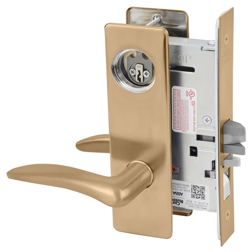 Mortise Lock Satin Bronze Clear Coated