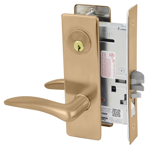 Mortise Lock Satin Bronze Clear Coated