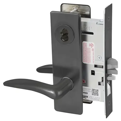 Mortise Lock Black Oxidized Bronze, Oil Rubbed