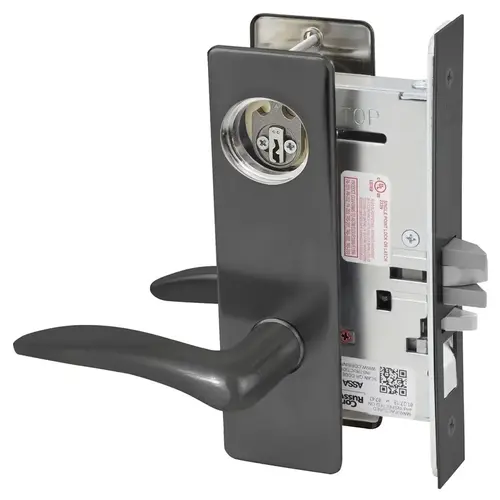 Mortise Lock Black Oxidized Bronze, Oil Rubbed