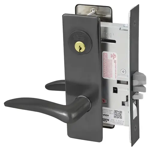 Mortise Lock Black Oxidized Bronze, Oil Rubbed