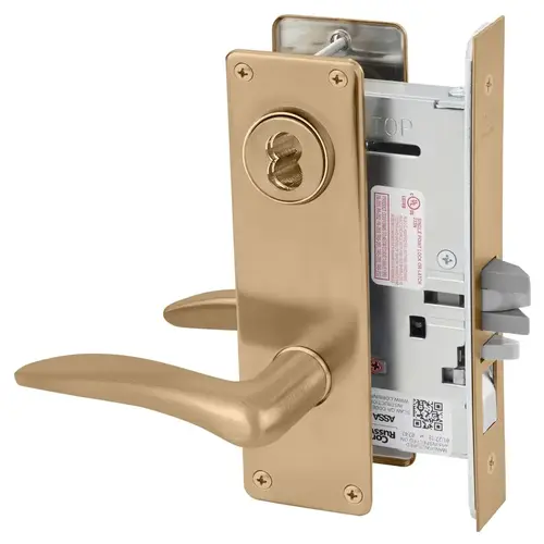 Mortise Lock Satin Bronze Clear Coated