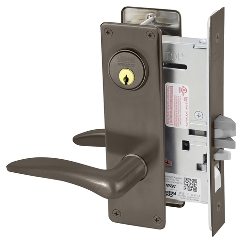 Mortise Lock Dark Oxidized Satin Bronze Oil Rubbed