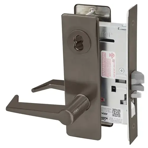 Mortise Lock Dark Oxidized Satin Bronze Oil Rubbed