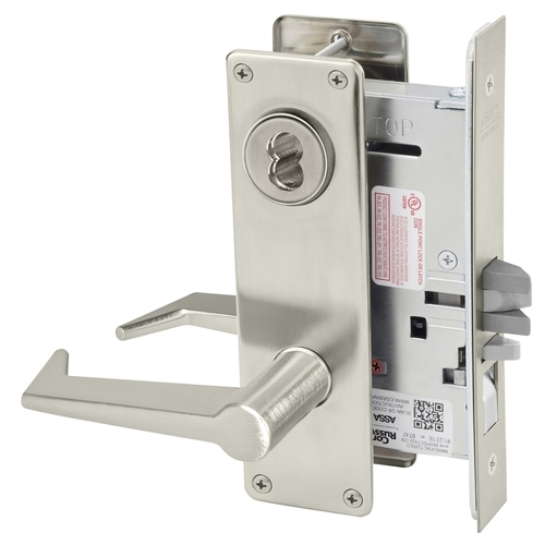 Mortise Lock Satin Nickel Plated Clear Coated