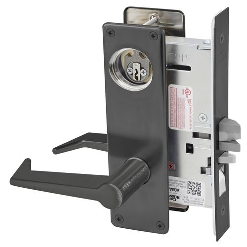 Mortise Lock Black Oxidized Bronze, Oil Rubbed