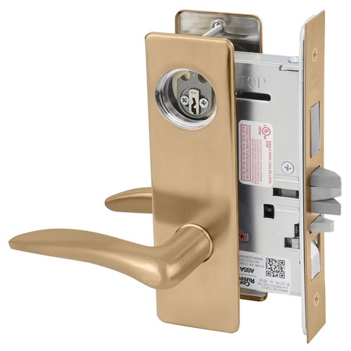 Mortise Lock Satin Bronze Clear Coated