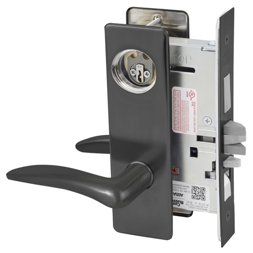 Mortise Lock Black Oxidized Bronze, Oil Rubbed