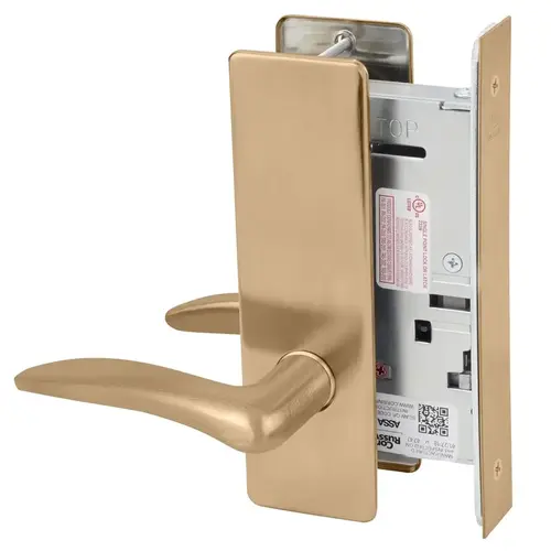 Mortise Lock Satin Bronze Clear Coated