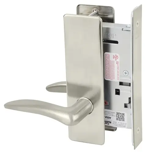 Mortise Lock Satin Nickel Plated Clear Coated