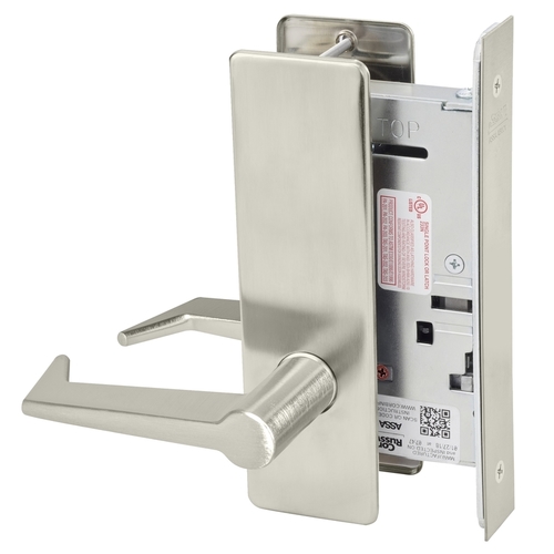 Mortise Lock Satin Nickel Plated Clear Coated