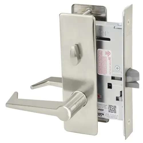 Mortise Lock Satin Nickel Plated Clear Coated