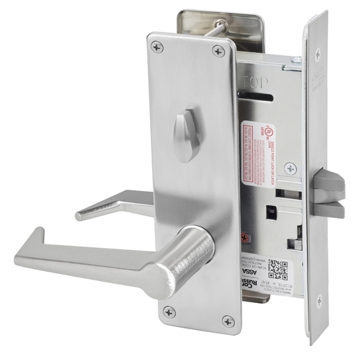 ML2060 Mortise Privacy Lever Lockset, Satin Chrome