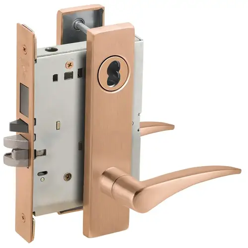 Mortise Lock Satin Bronze Clear Coated