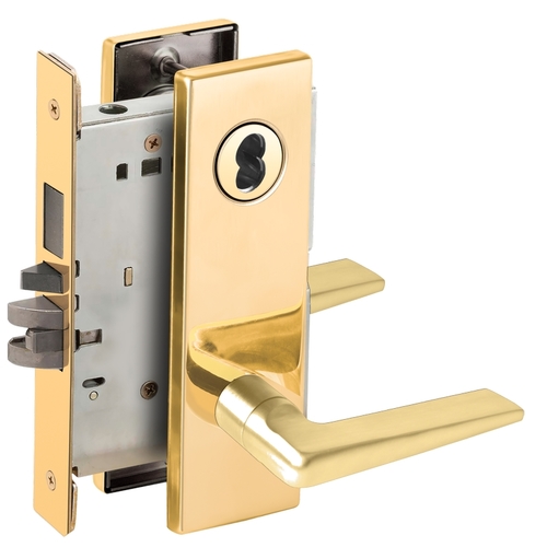 Mortise Lock Bright Brass