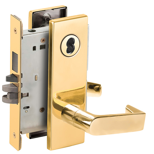 Lock Mortise Lock Bright Brass