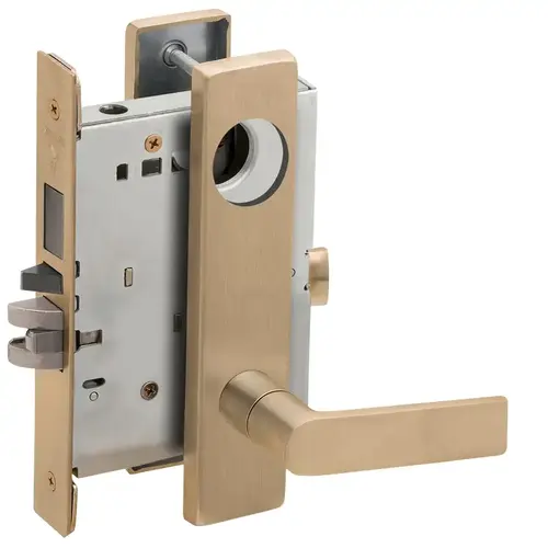 Lock Mortise Lock Satin Brass Blackened Satin Relieved Clear Coated