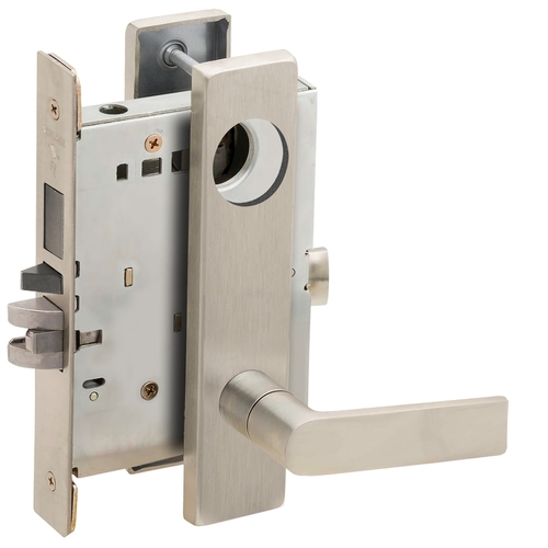 Lock Mortise Lock Satin Nickel Plated Clear Coated