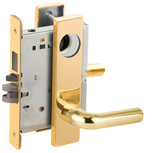 Lock Mortise Lock Bright Brass