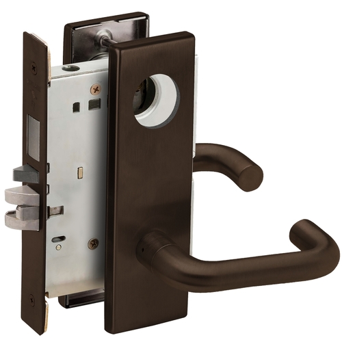 Lock Mortise Lock Dark Oxidized Satin Bronze Oil Rubbed