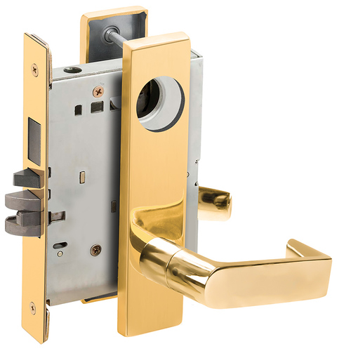 Lock Mortise Lock Bright Brass