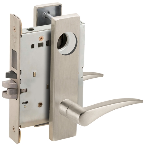 Lock Mortise Lock Satin Nickel Plated Clear Coated