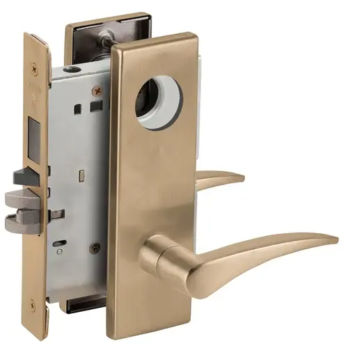 Lock Mortise Lock Satin Brass Blackened Satin Relieved Clear Coated