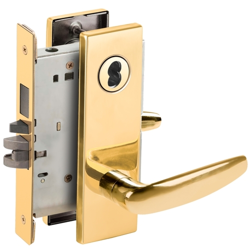 Mortise Lock Bright Brass