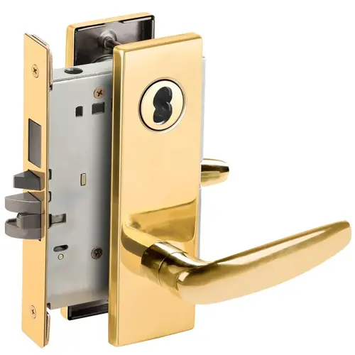 Mortise Lock Bright Brass