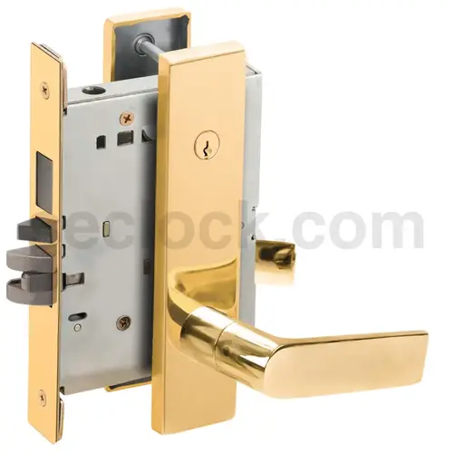 Lock Mortise Lock Bright Brass