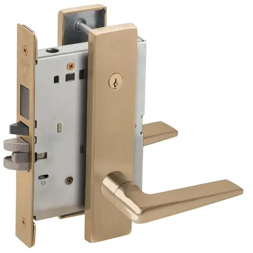 Lock Mortise Lock Satin Brass Blackened Satin Relieved Clear Coated