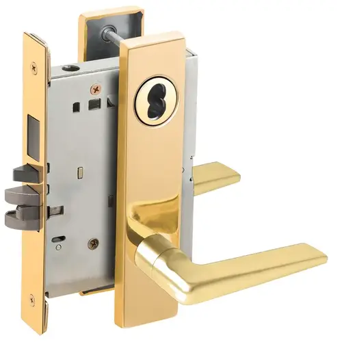 Lock Mortise Lock Bright Brass