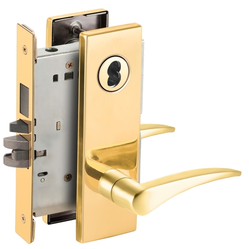 Lock Mortise Lock Bright Brass