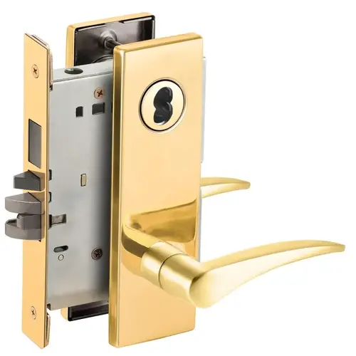 Mortise Lock Bright Brass