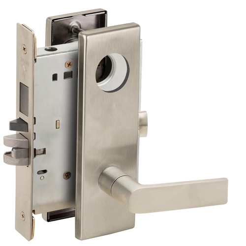 Lock Mortise Lock Satin Nickel Plated Clear Coated