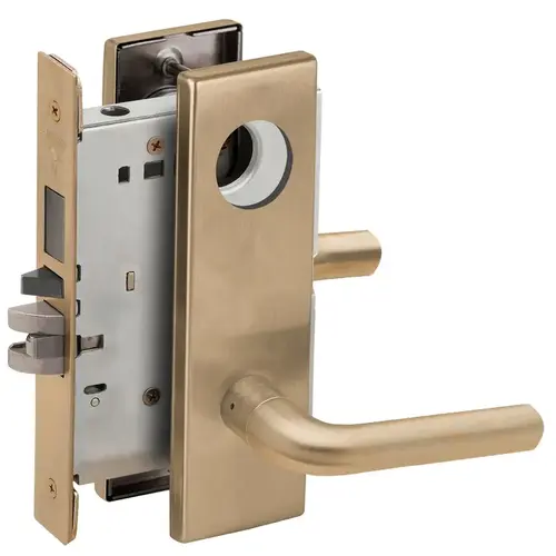 Lock Mortise Lock Satin Brass Blackened Satin Relieved Clear Coated