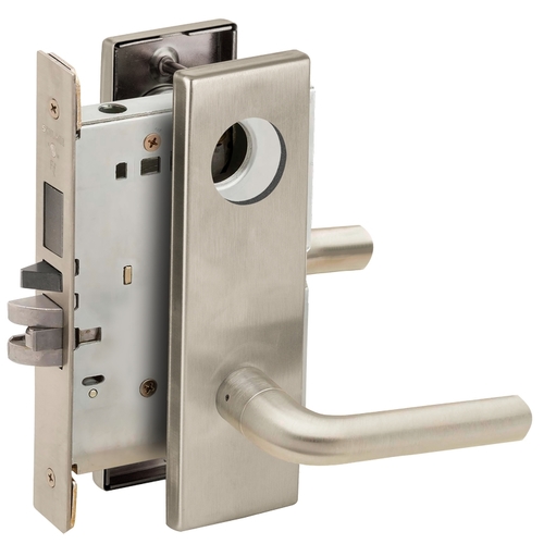 Lock Mortise Lock Satin Nickel Plated Clear Coated