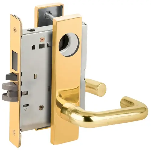 Lock Mortise Lock Bright Brass