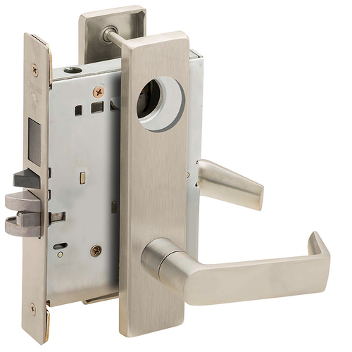 Lock Mortise Lock Satin Nickel Plated Clear Coated