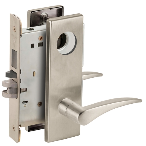 Lock Mortise Lock Satin Nickel Plated Clear Coated