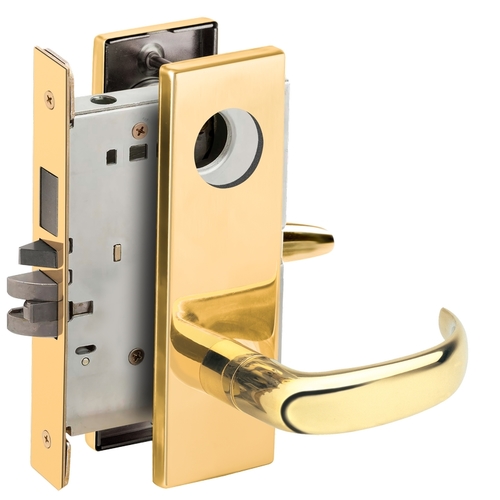 Lock Mortise Lock Bright Brass