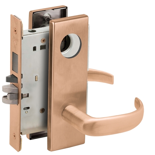 Lock Mortise Lock Satin Bronze Clear Coated