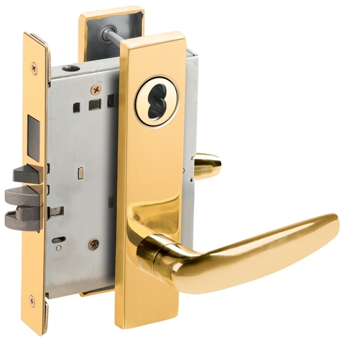 Lock Mortise Lock Bright Brass