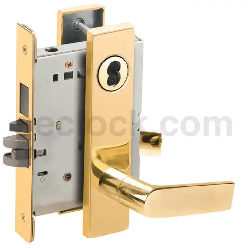 Lock Mortise Lock Bright Brass