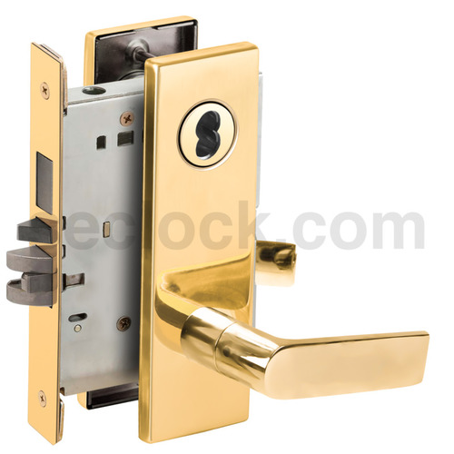 Lock Mortise Lock Bright Brass