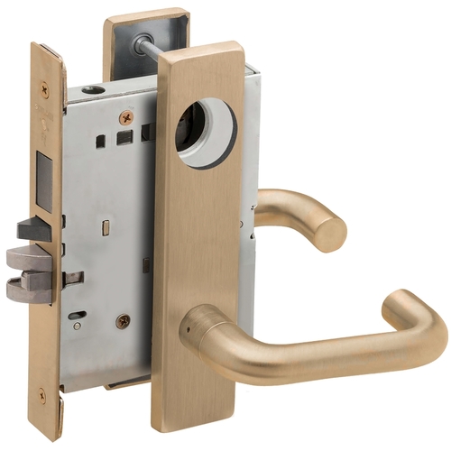 Lock Mortise Lock Satin Brass Blackened Satin Relieved Clear Coated