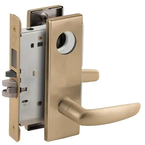 Mortise Lock Satin Brass Blackened Satin Relieved Clear Coated