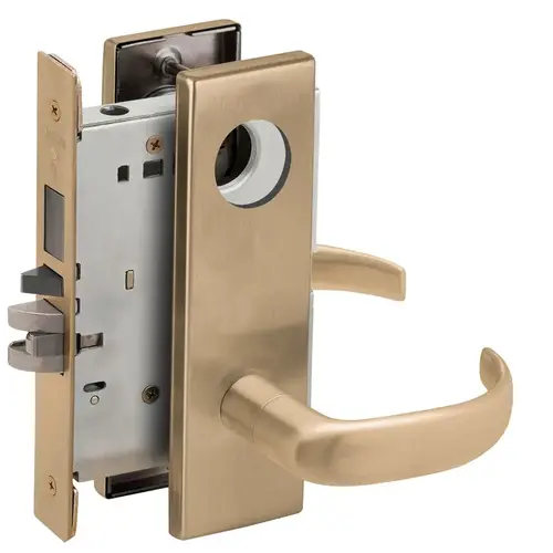 Mortise Lock Satin Brass Blackened Satin Relieved Clear Coated